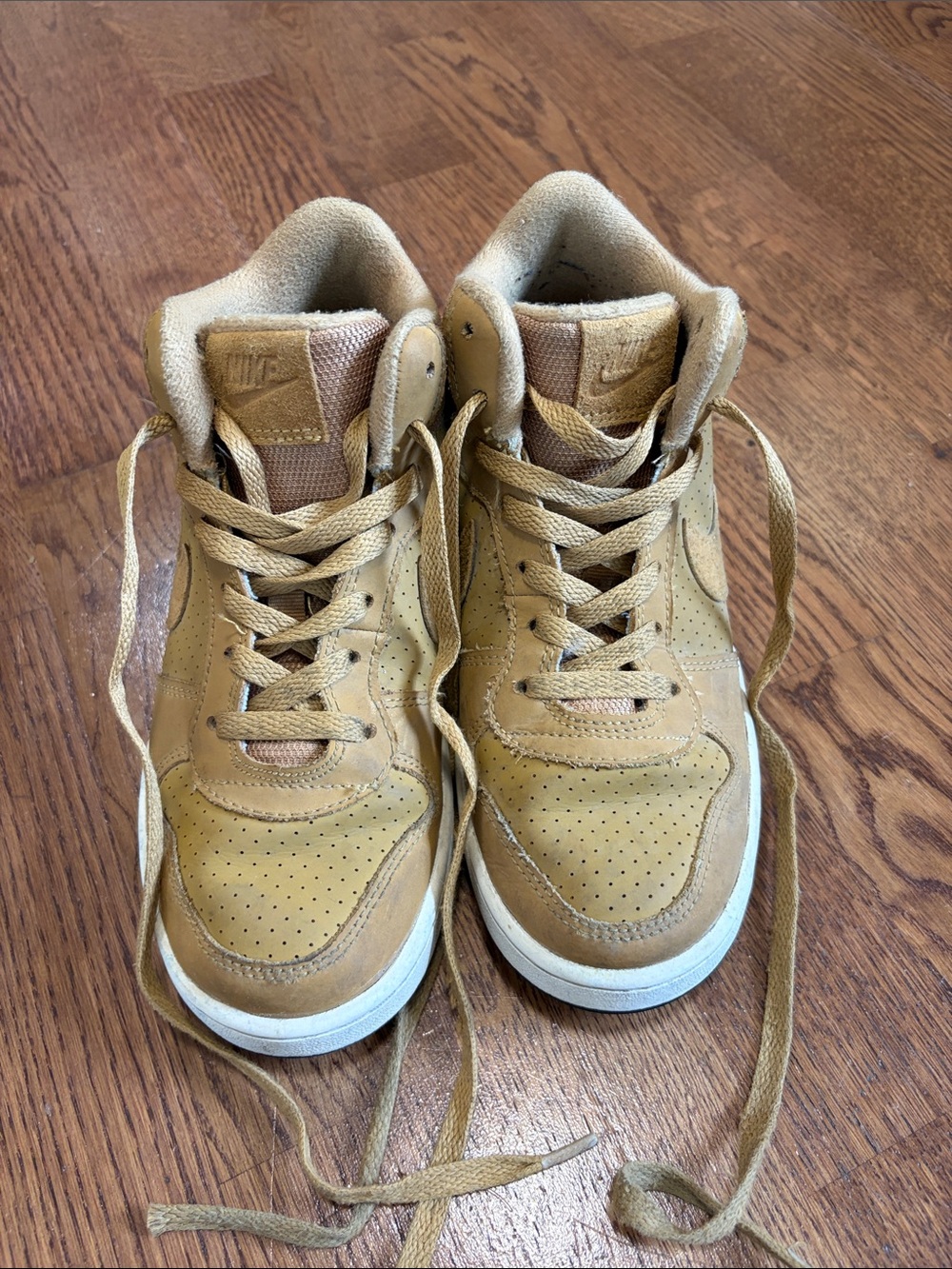 Nike Kids' High-Top Sneakers in Wheat Brown